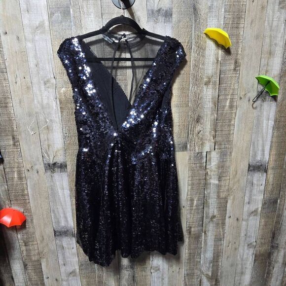Free People Women's Dance Til Dawn Sequin Dress Black Size XS - Picture 4 of 6